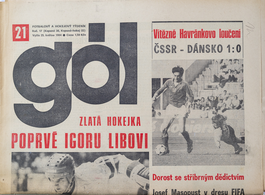 GÓL. Fotbalový a hokejový týdeník, 21/36/22/1984