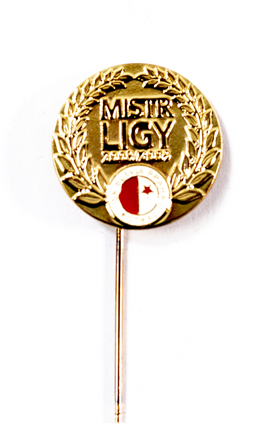 Odznak vavříny Mistr ligy Slavia Praha 2008/2009, jehla