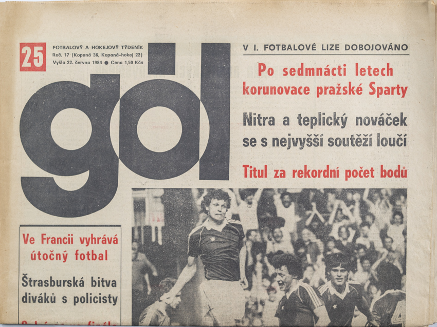 GÓL. Fotbalový a hokejový týdeník, 25/36/22/1984
