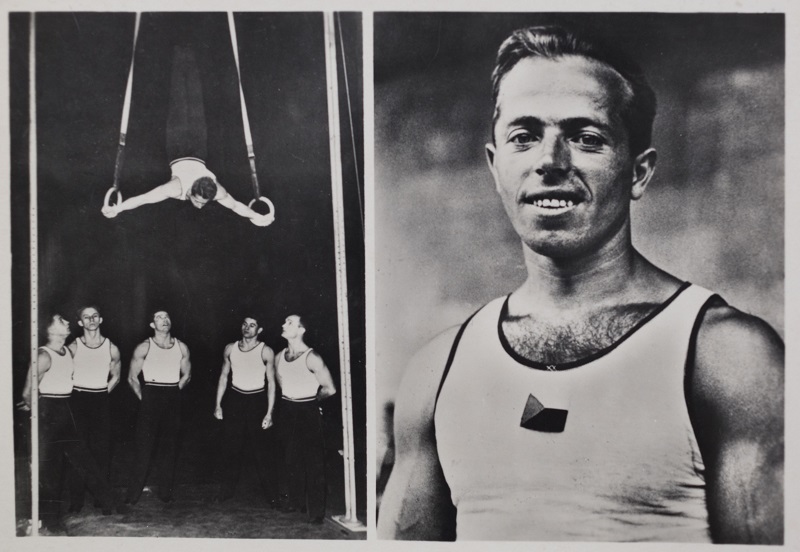 Pohlednice Alois Hudec, Gymnastika 1936