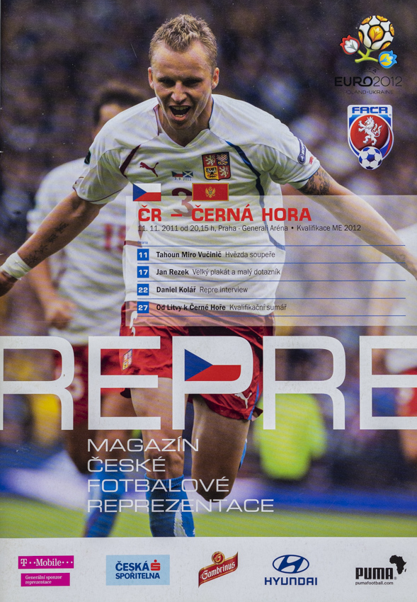 Program fotbal , Česká rep. v. Černá Hora, 2011