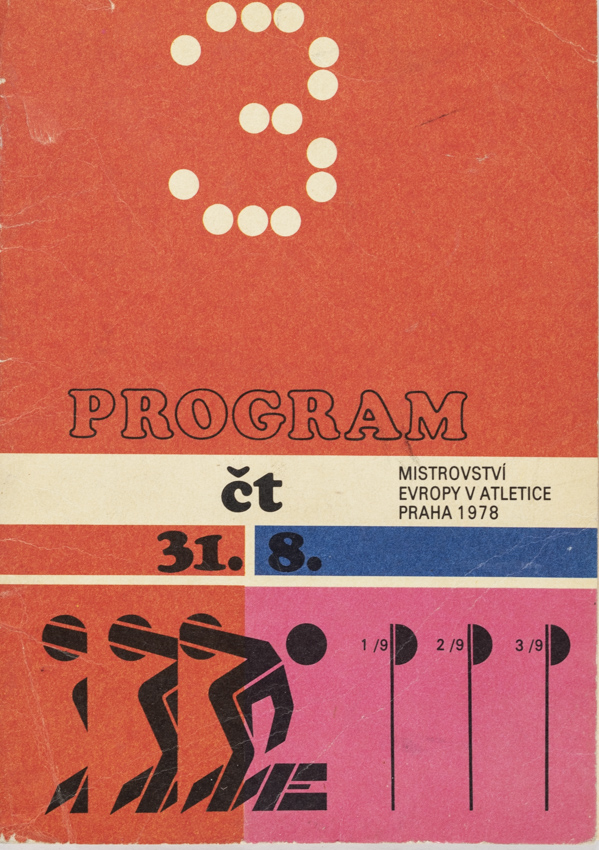 Program, ME Atletika, Praha, ČT. 31.8. 1978