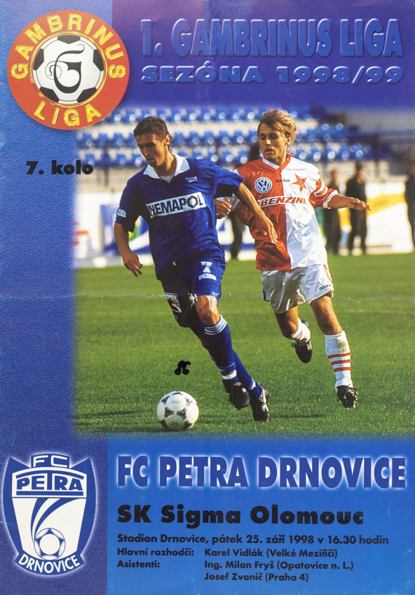 Program Drnovice vs. Sigma Olomouc, 1998