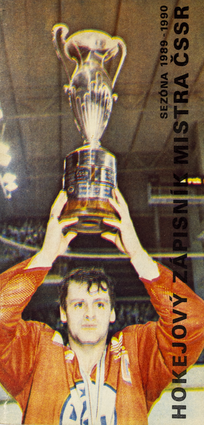 Hokejový zápisník 1mistra ČSSR, TJ Tesla Pardubice, 1989/90