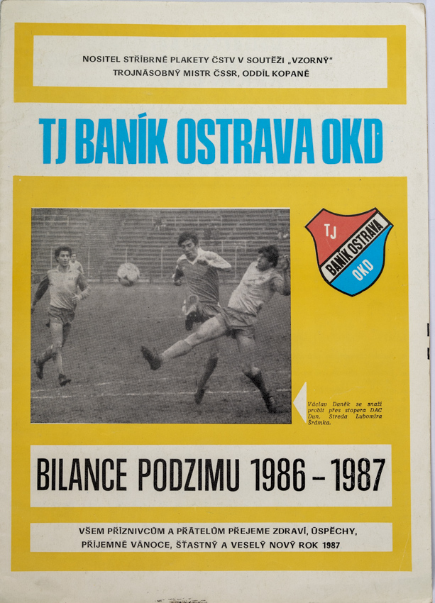 Program FC Banik Ostrava, bilance podzimu 1986-1987