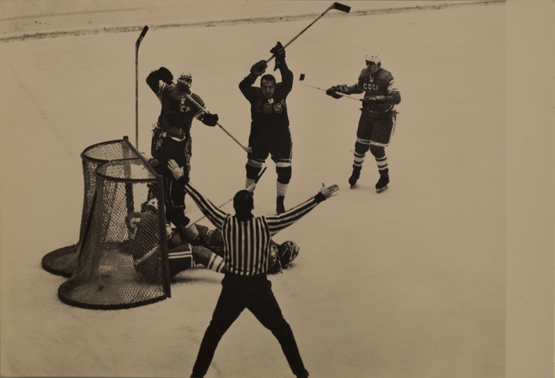 Pohlednice Lední hokej ZOH 1964 Innsbruck