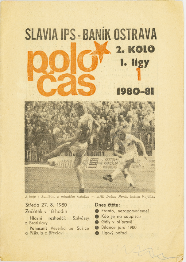 Poločas Slavia Praha vs. Baník Ostrava 1980 81