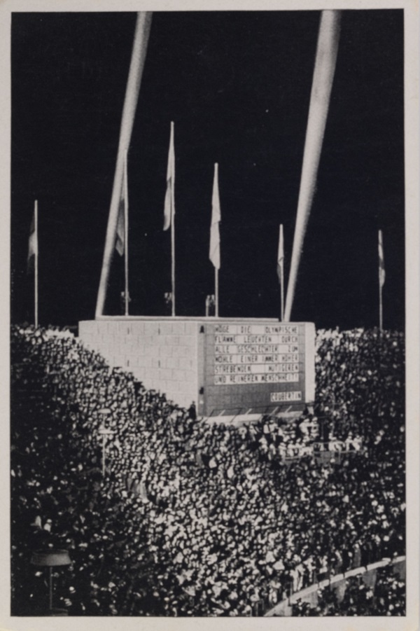 Kartička Olympia 1936, Berlin. Stadion