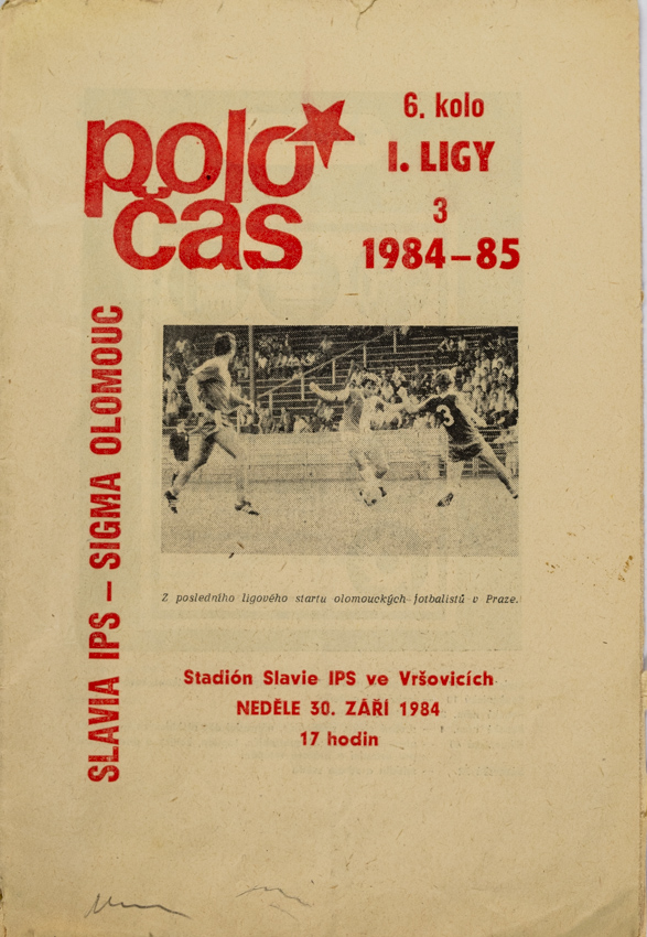 Poločas Slavia Praha vs. Sigma Olomouc, 1984-85