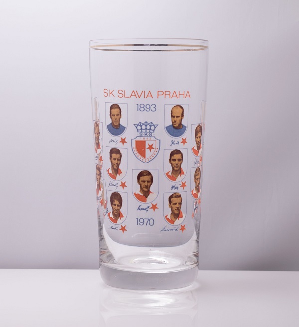 Sklenice pivní SK Slavia Praha 0,5 l, 1893 sestava