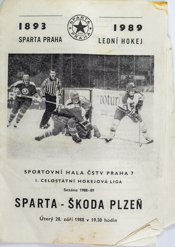 Program hokej, Sparta v. Škoda Plzeň, 1988/89