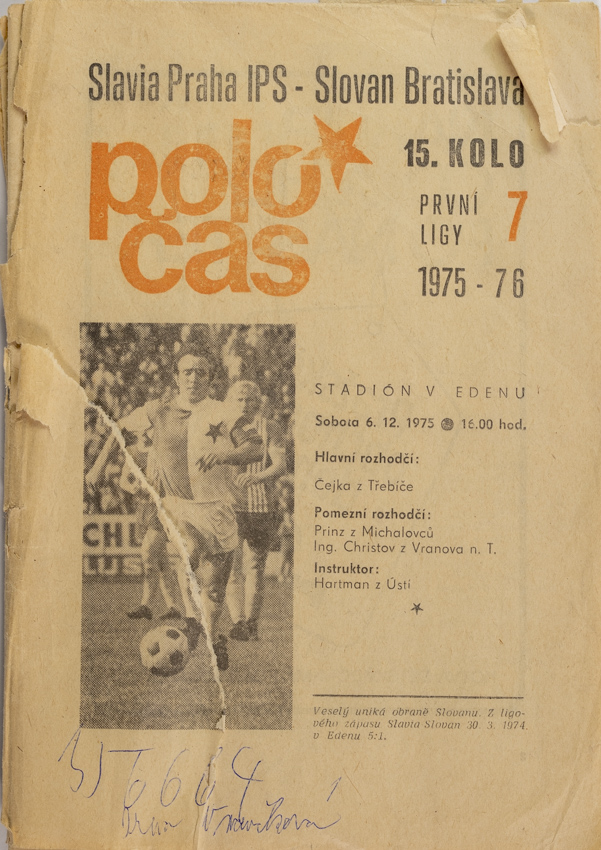 Poločas, Slavia Praha IPS vs. Slovan Bratislava 1975-76