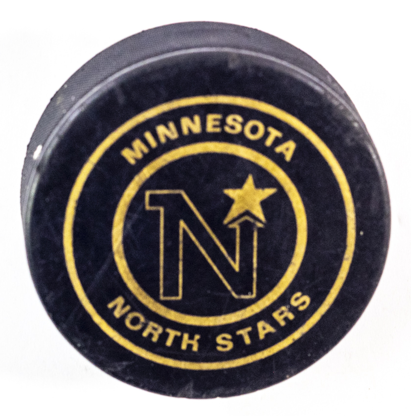 Puk , Minnesota North Stars NHL, Hockey - Sur- Glace