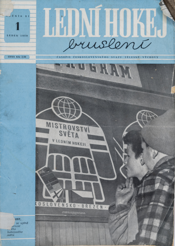 Časopis Lední hokej, bruslení, 1/1959