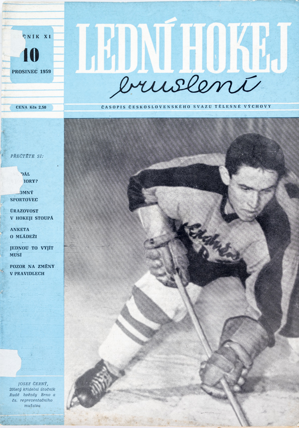 Časopis Lední hokej, bruslení, 10/1959