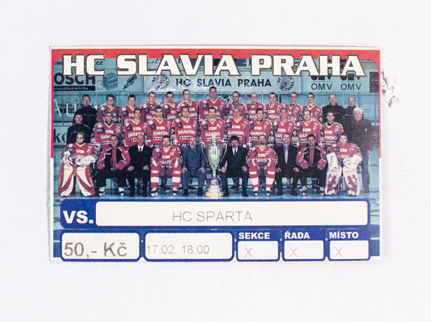 Vstupenka, HC Slavia Praha v. HC Sparta