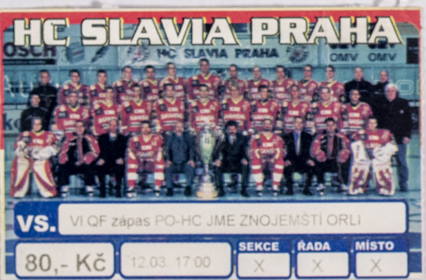 Vstupenka, HC Slavia Praha v. HC Znojemští Orli