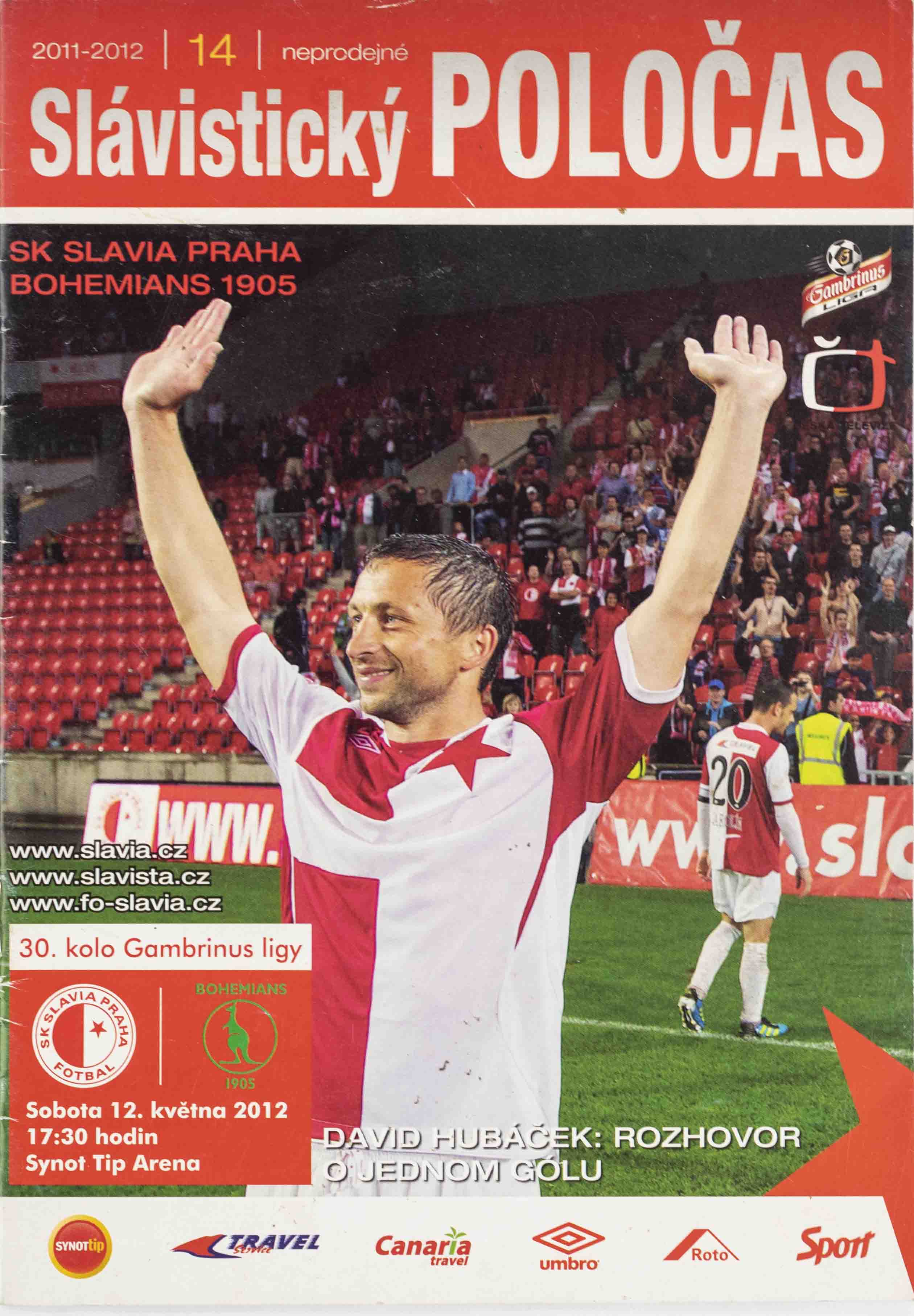 Slávistický Poločas Slavia Praha vs. Bohemians 1905, 2011-12