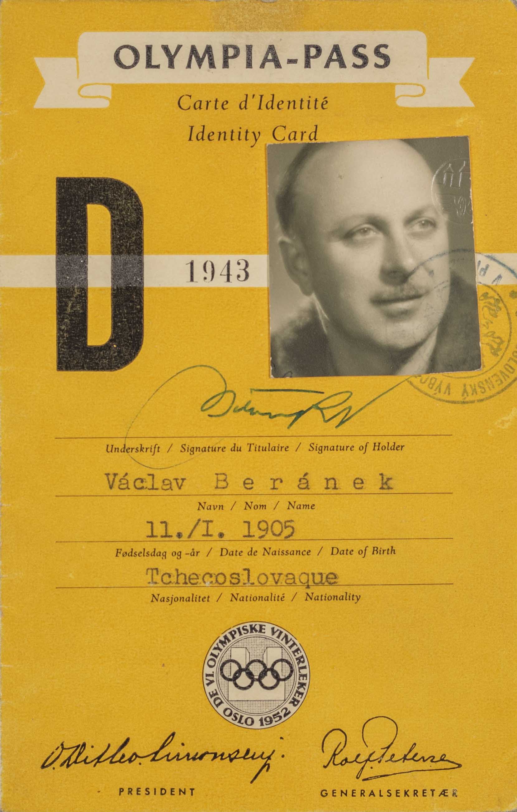 Olympia pass, Oslo 1952, rozhodčí