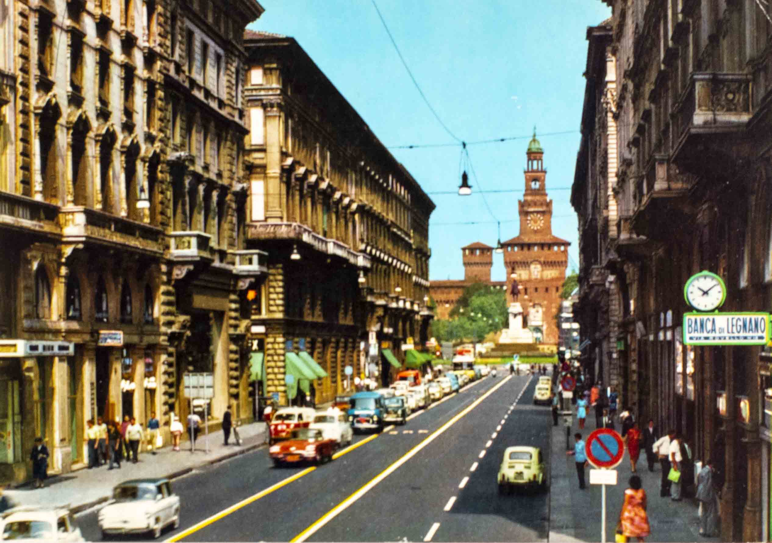 Pohlednice, pozdrav Sparty z Milana, 1969
