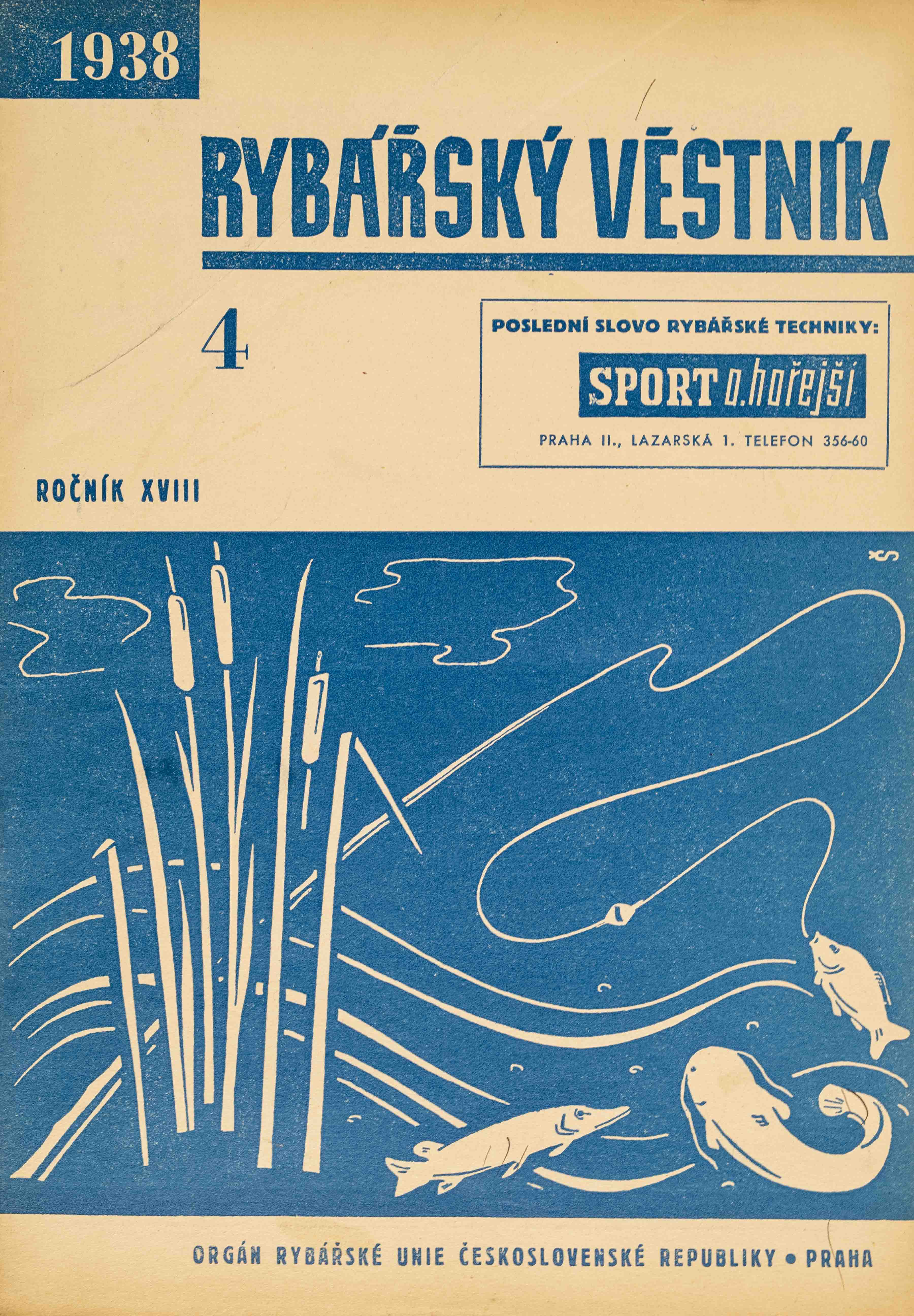 Časopis - Rybářský věstník 4/1938