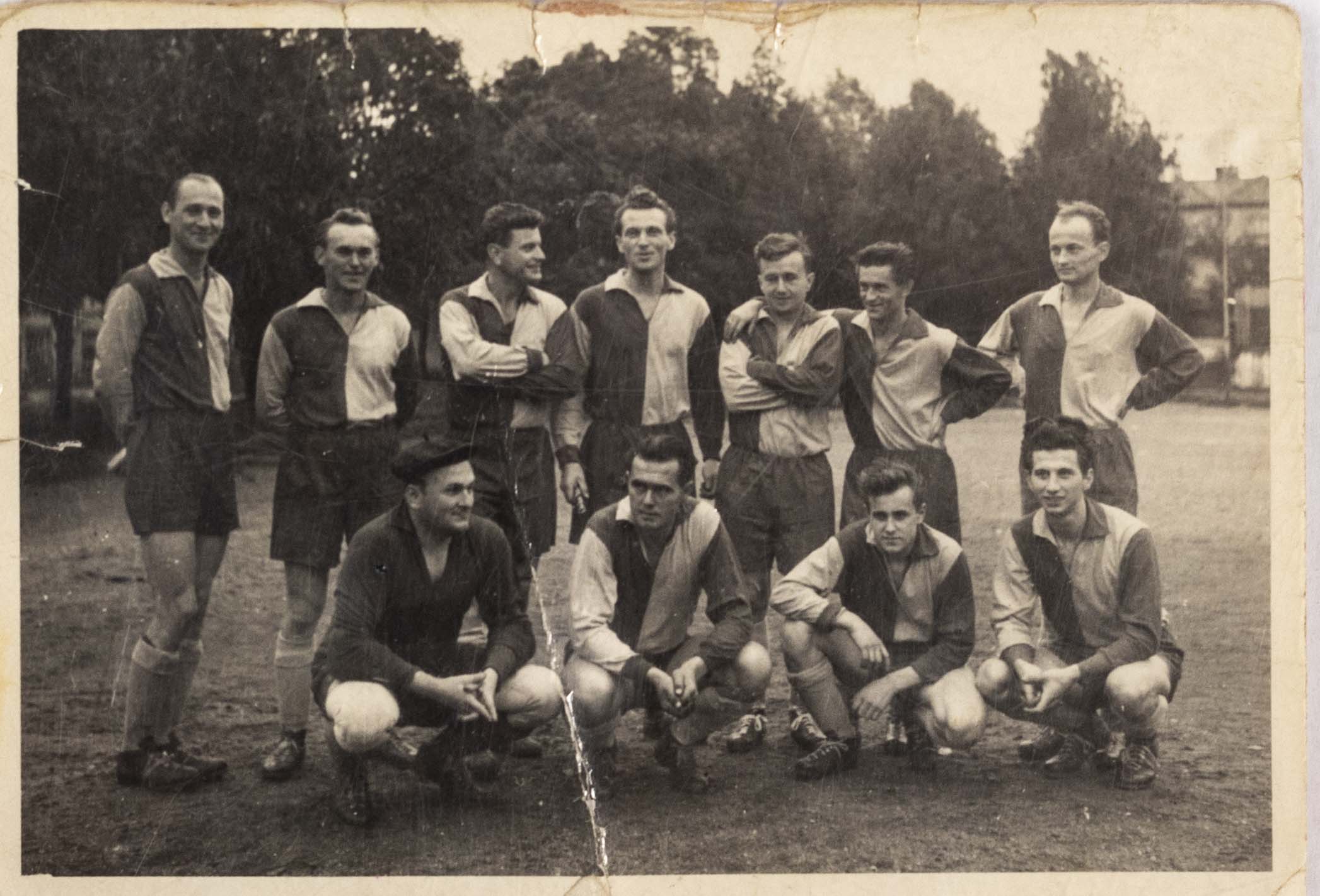 Fotografie týmu fotbalového, Plzeň 1957