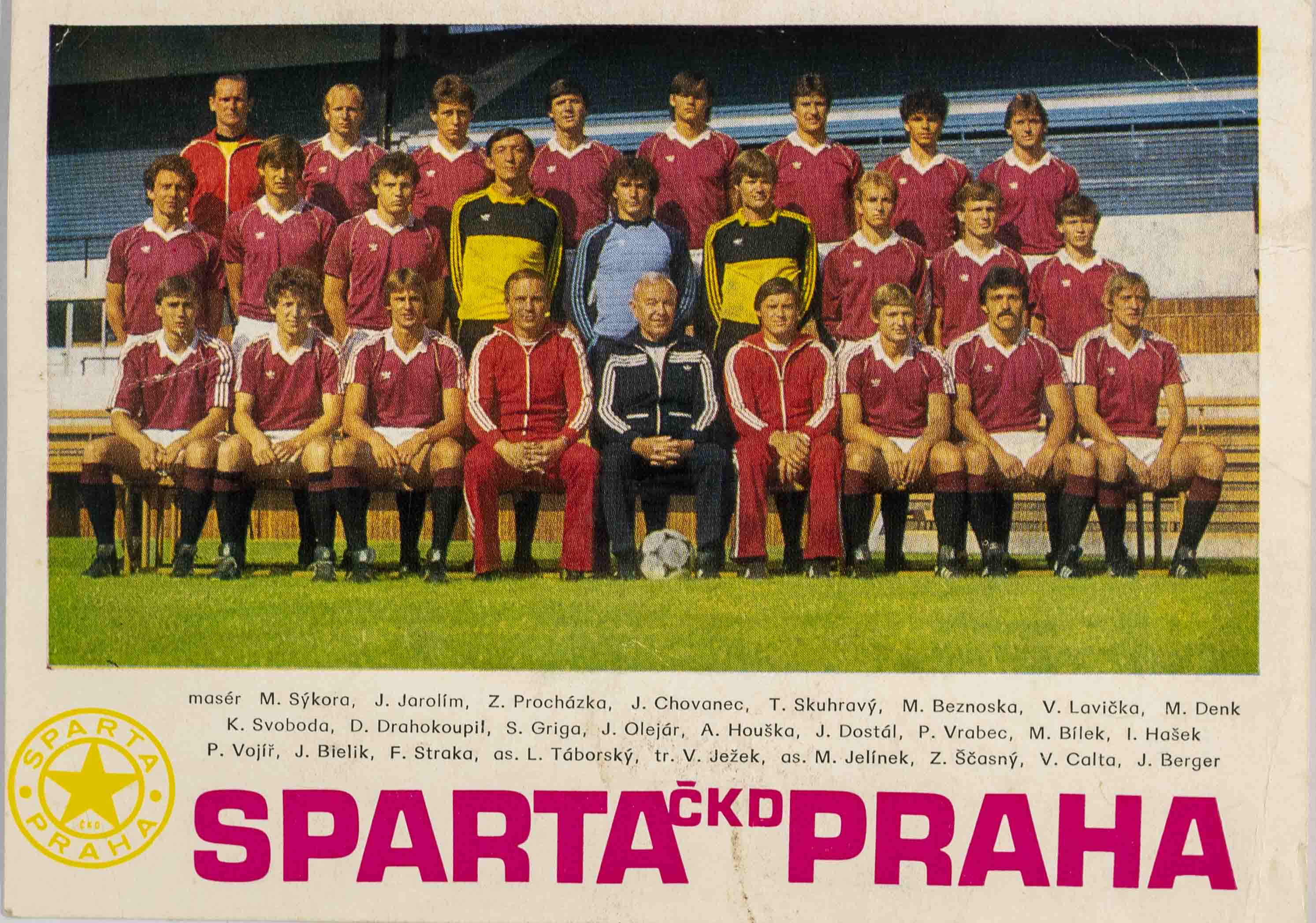 Podpisová karta, Sparta ČKD Praha