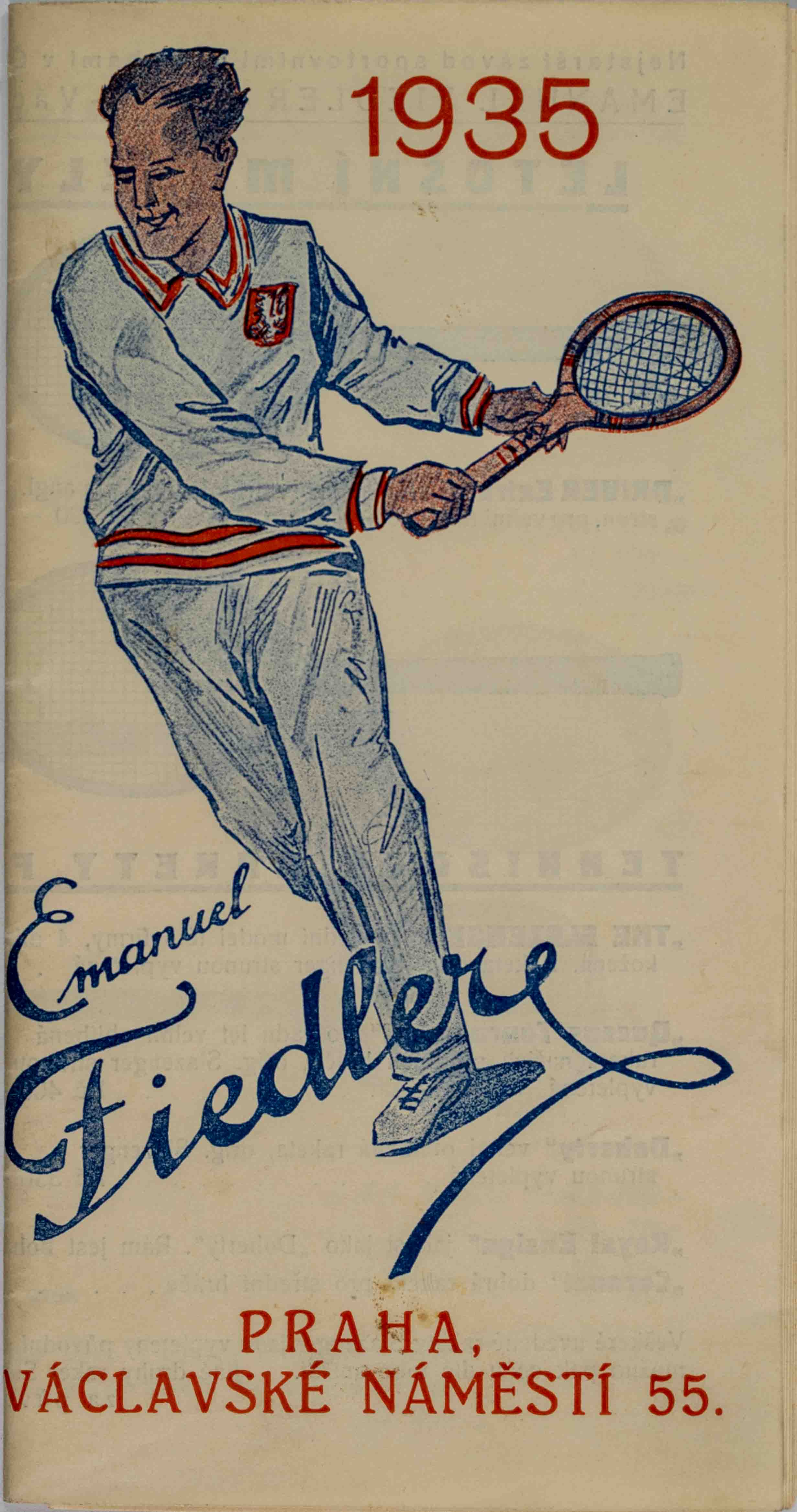 Katalog - sporty , Emanuel Fiedler, 1935