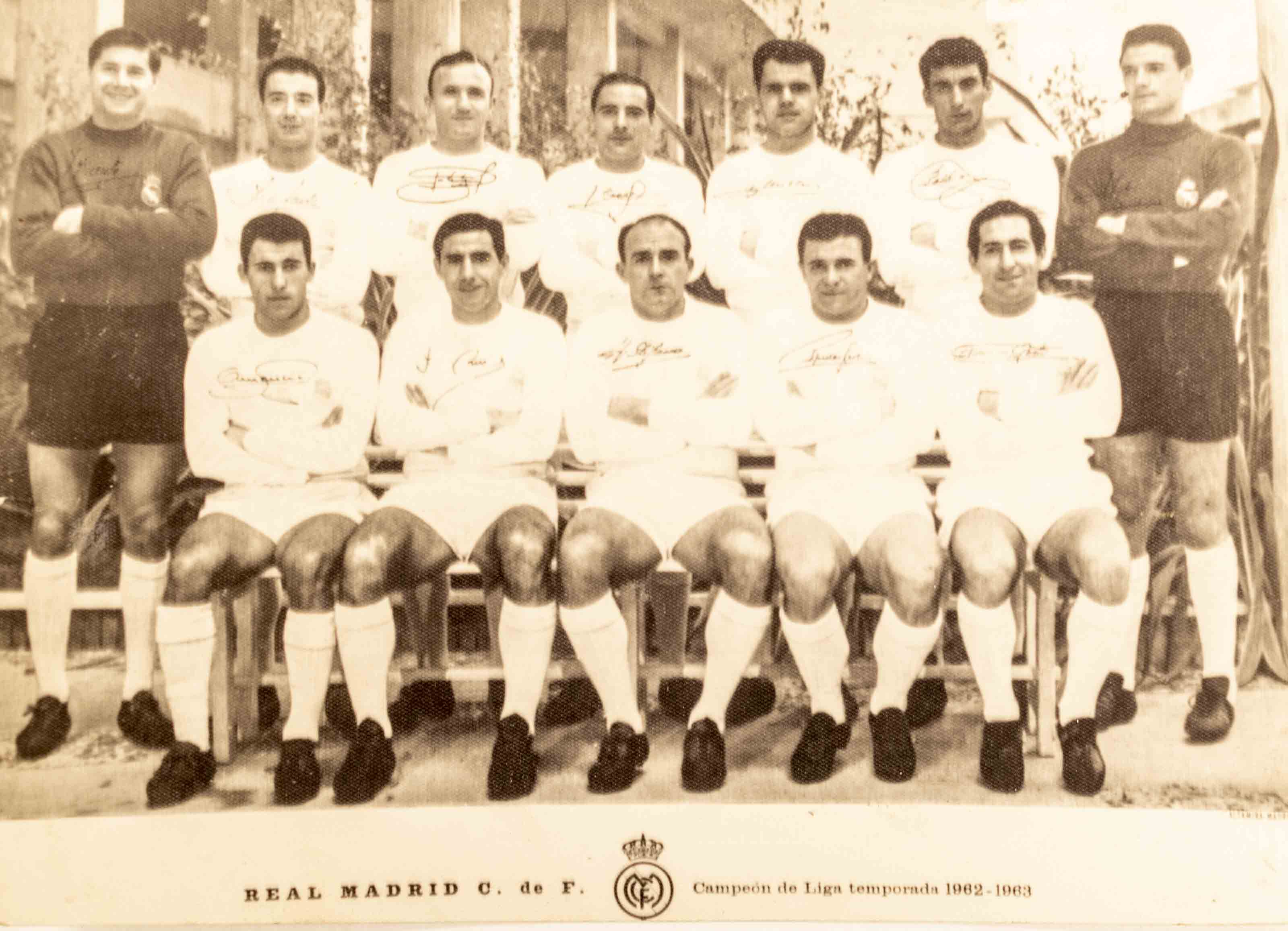 Fotografie, Fotbalový tým, Real Madrid, 1962-1963