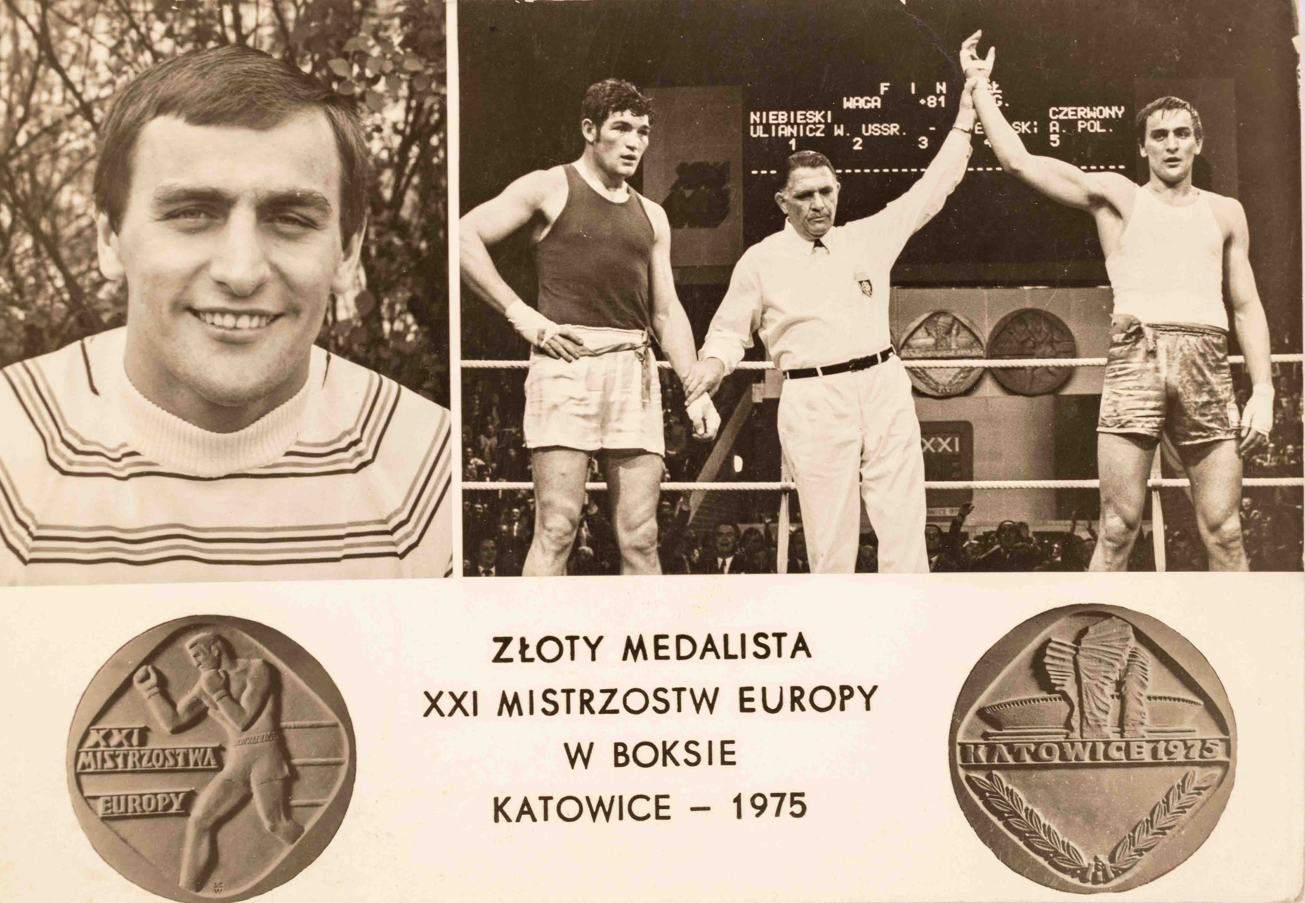 Pohlednice Zloty medalista v Boksie, 1975