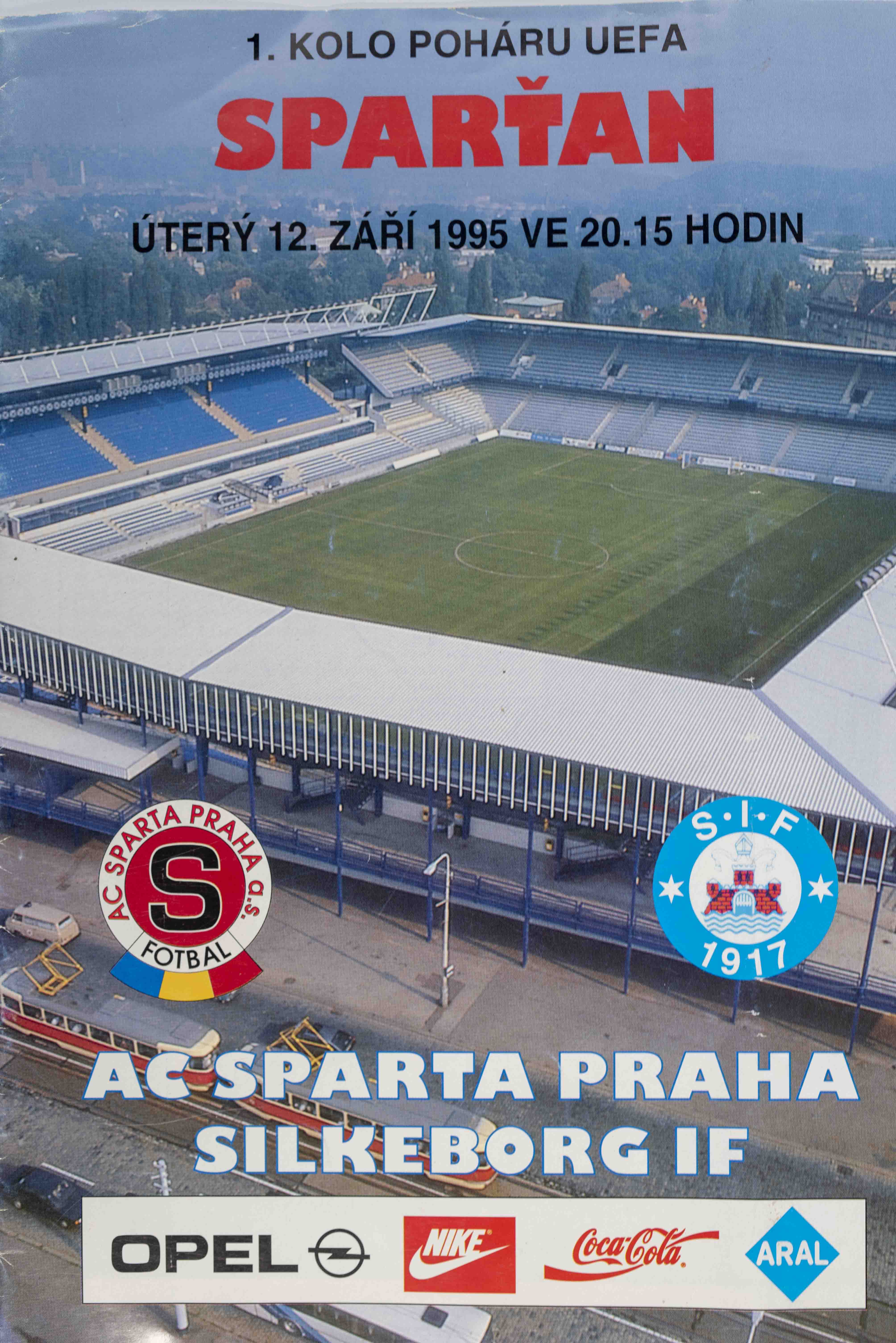 Program UEFA , Sparta Praha v. Silkeborg IF, 1995