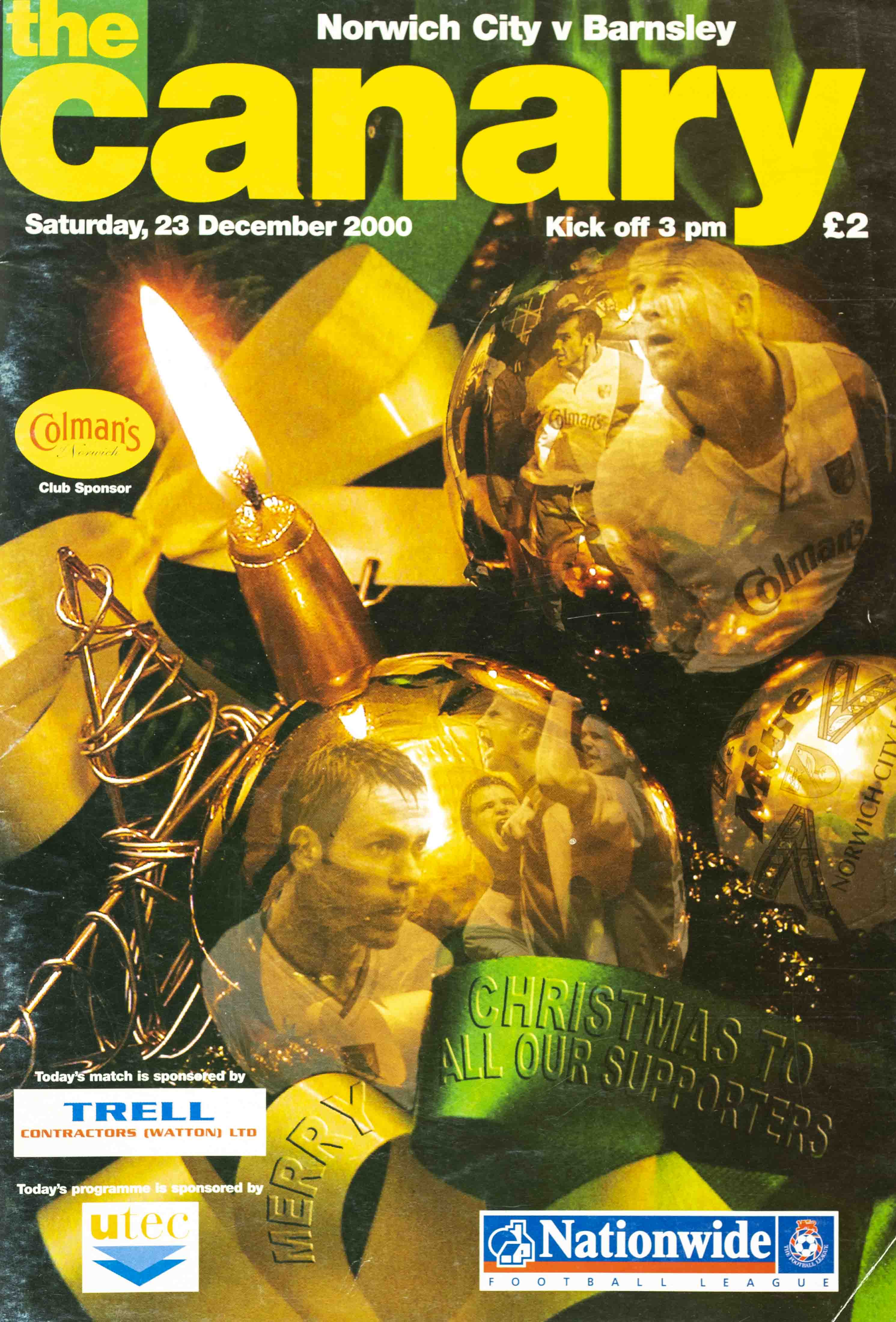 Program Norwich City v. Barnsley, 2000