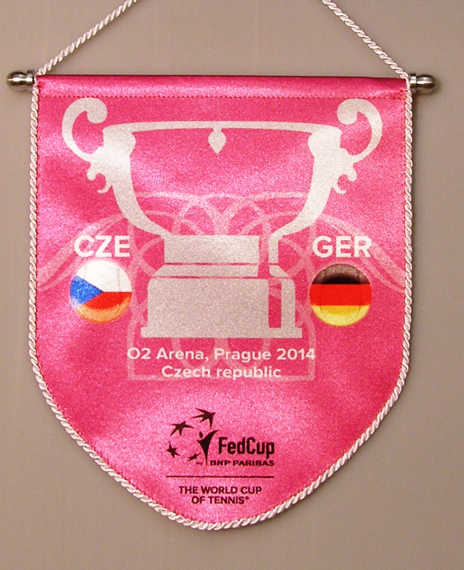 Autovlajka CZE GER Fed cup final 2014