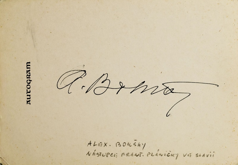 Autogram Alexa Bokšay II