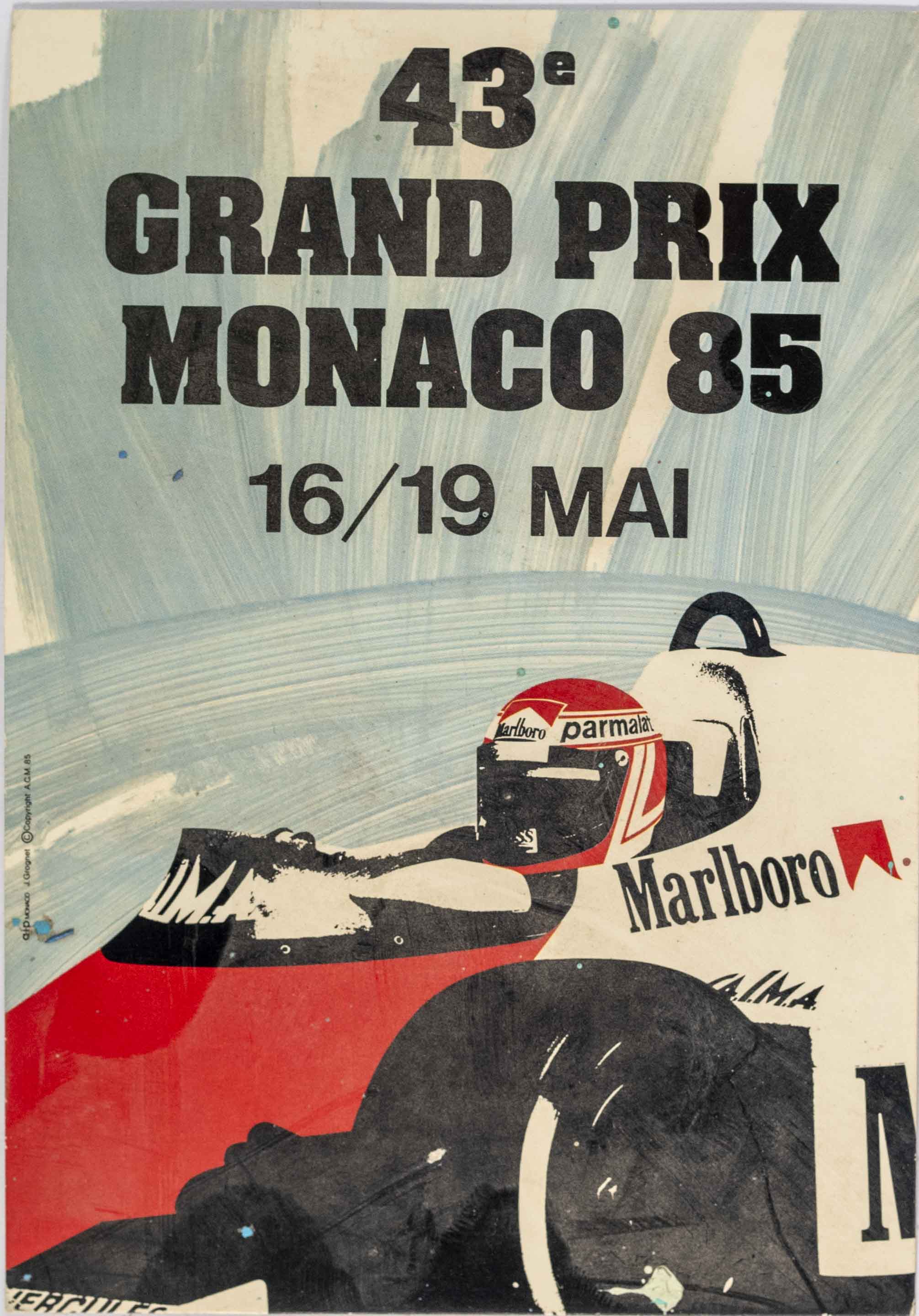 Pohlednice, 37 Grand prix Monaco, 1985