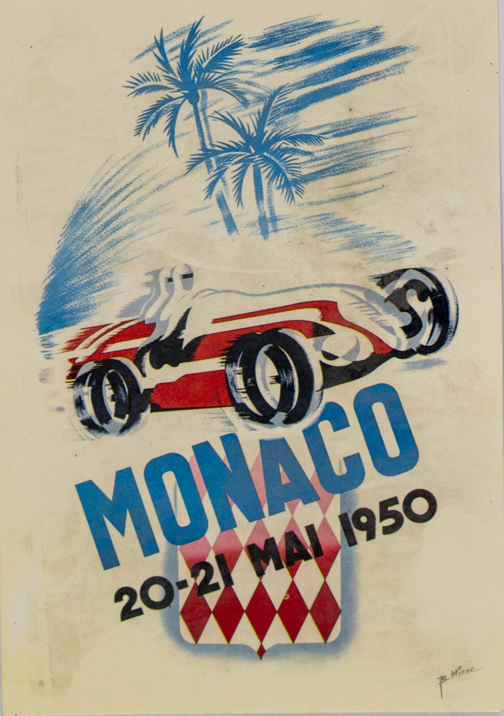 Pohlednice, 37 Grand prix Monaco, 1950