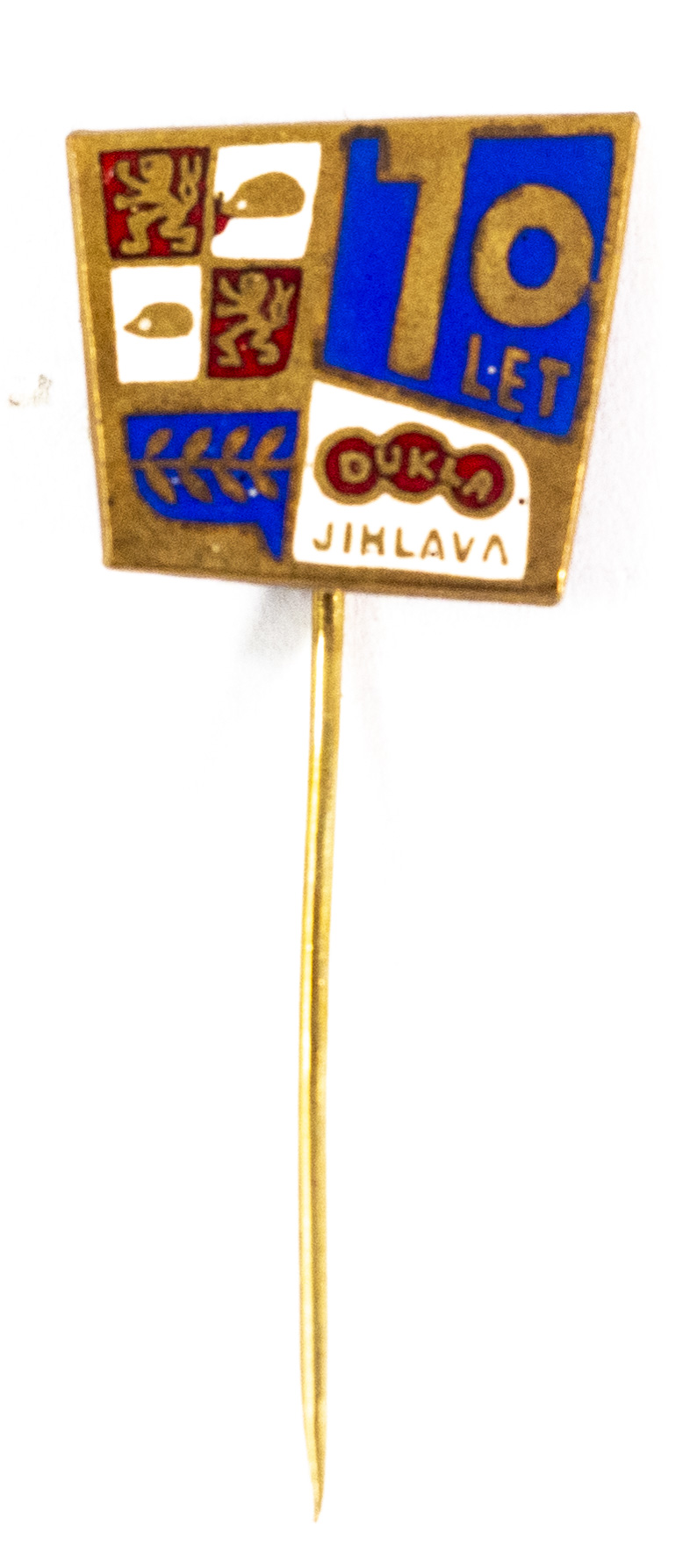 Odznak smalt - 10 let Dukla Jihlava