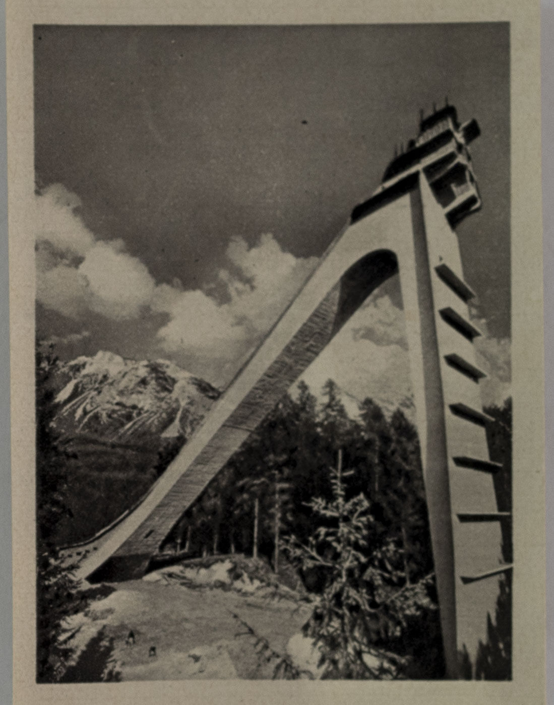 Kartička Olympia, Cortina d'Ampezzo, 1956 , Trampolino Italia,91