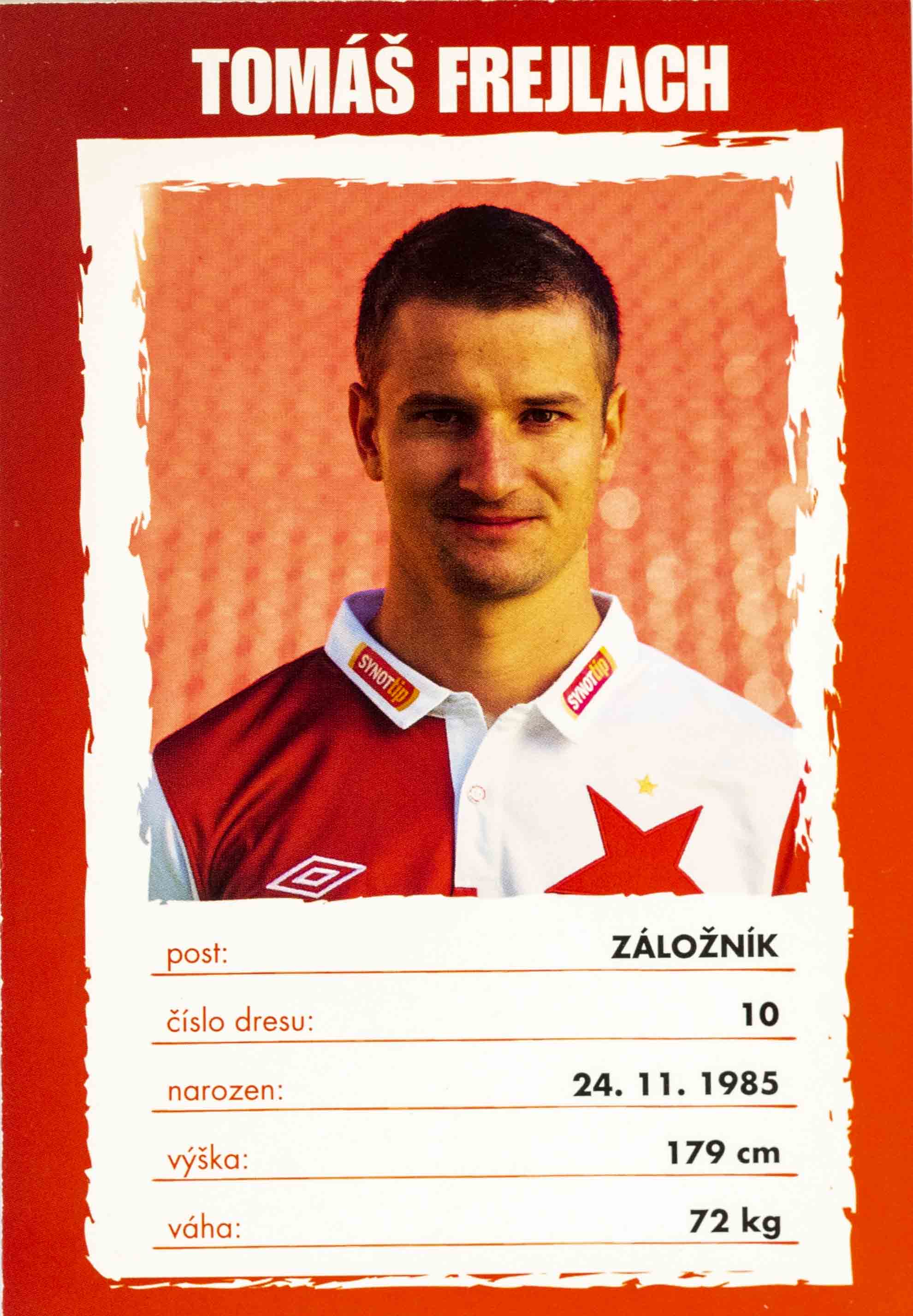Podpisová karta, Tomáš Frejlach, Slavia Praha