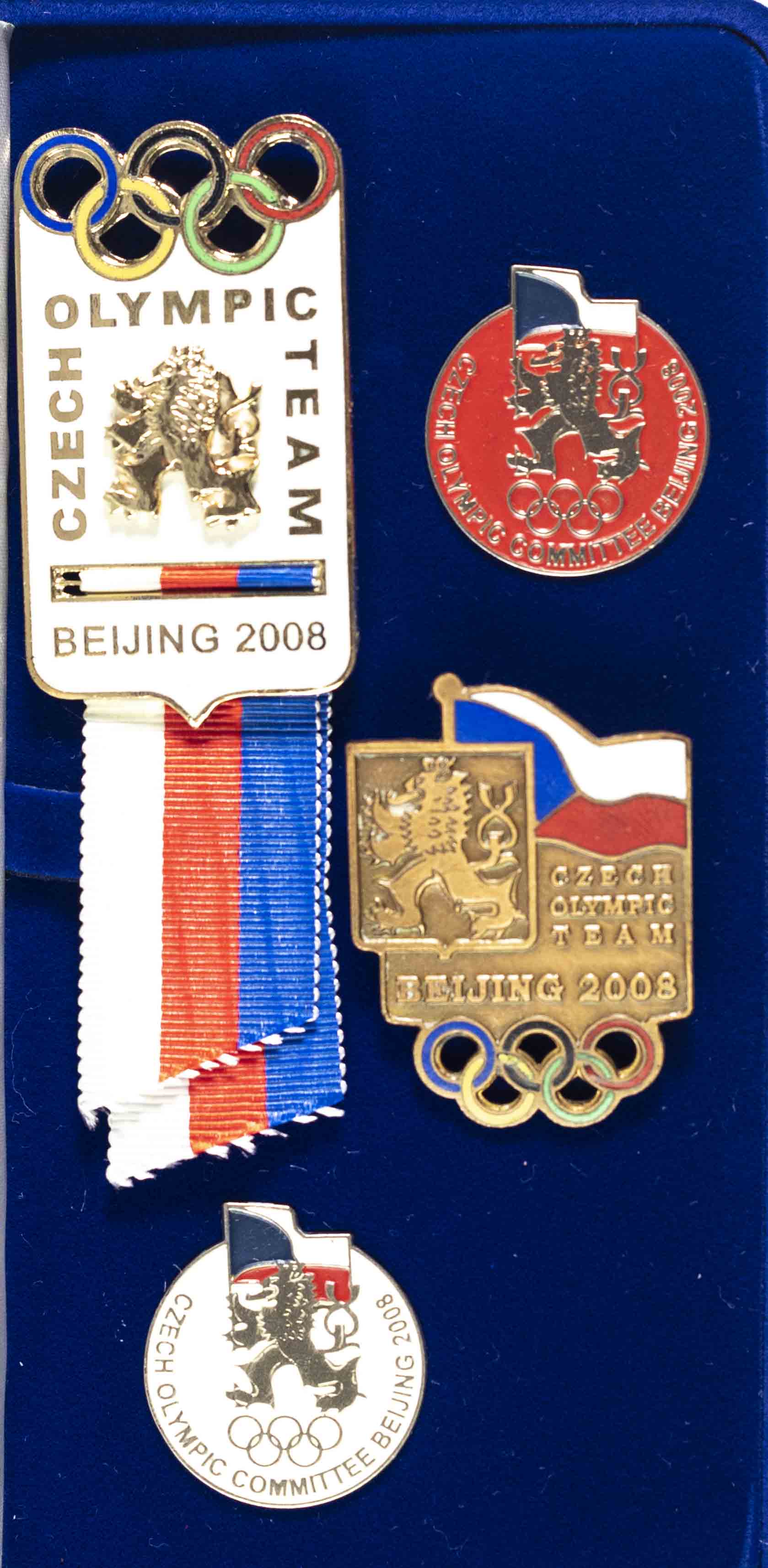 Sada odznaků, Czech Olympic Committee, Beijing, 2008 (2)