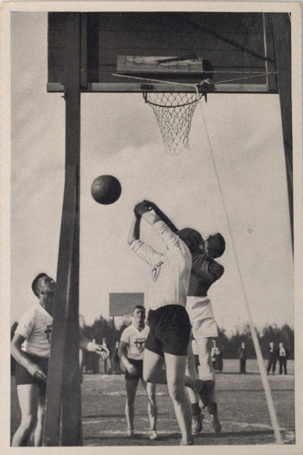 Kartička Olympia 1936, Berlin. Basketball