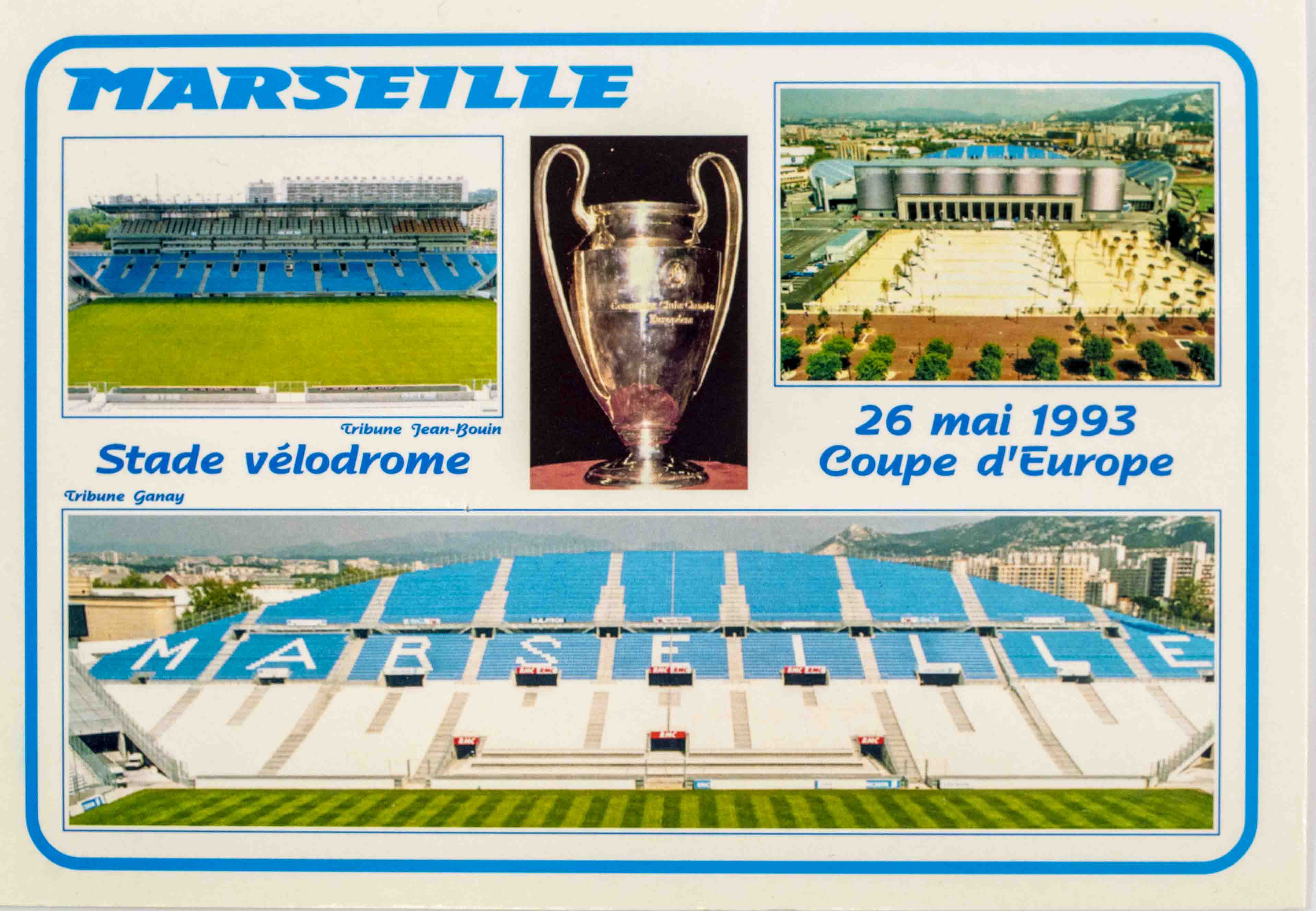 Pohlednice stadion , Marseille, 1993