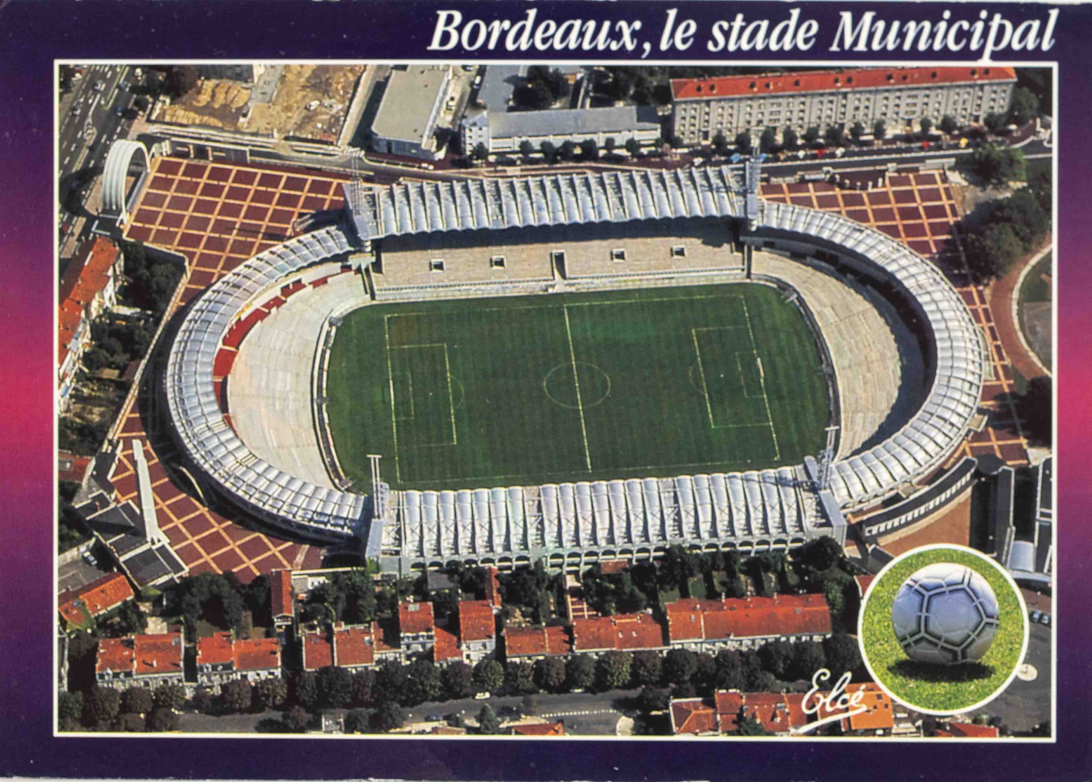 Pohlednice stadion , Bordeaux, le stade Municipal