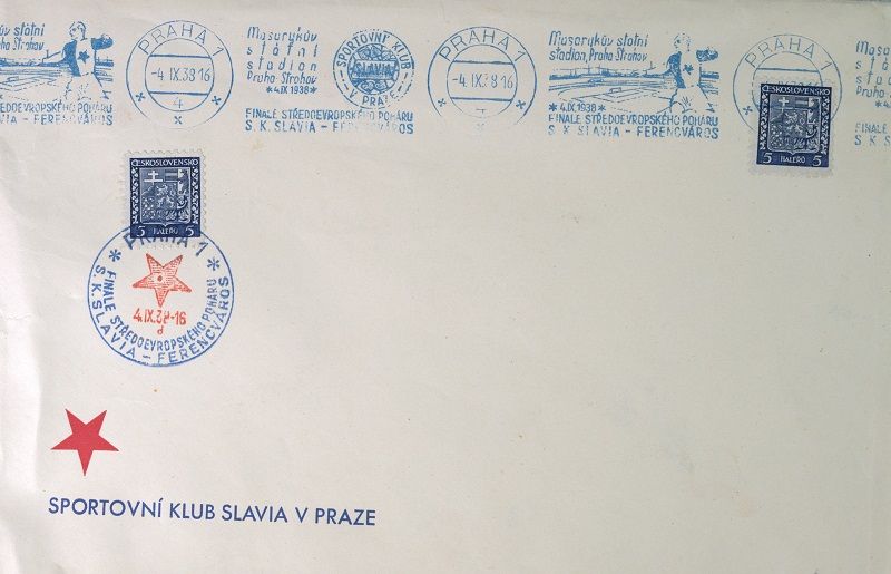 FDC SK SLAVIA PRAHA-Ferencvaros, Středoevropský pohár 1938