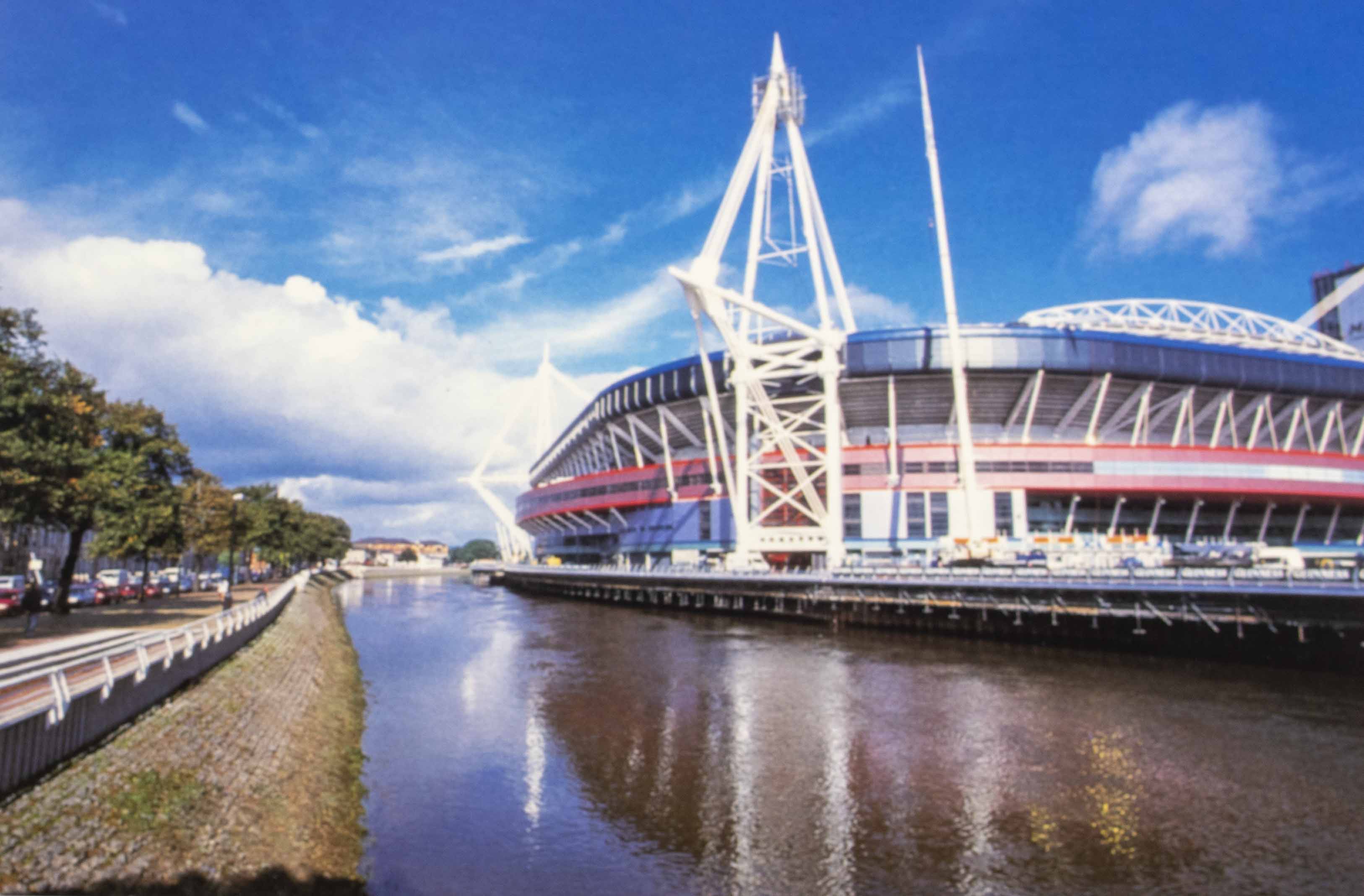 Pohlednice stadion VF, Cardif Arms Park, Wales