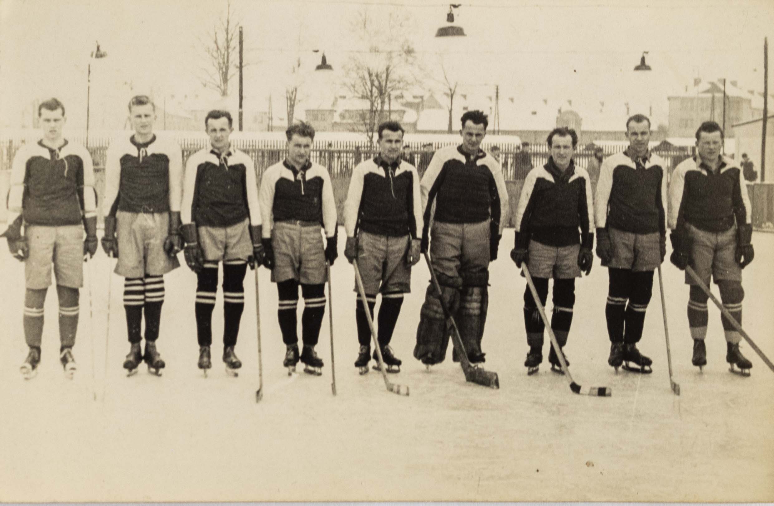 Foto, dobové, hokejový tým