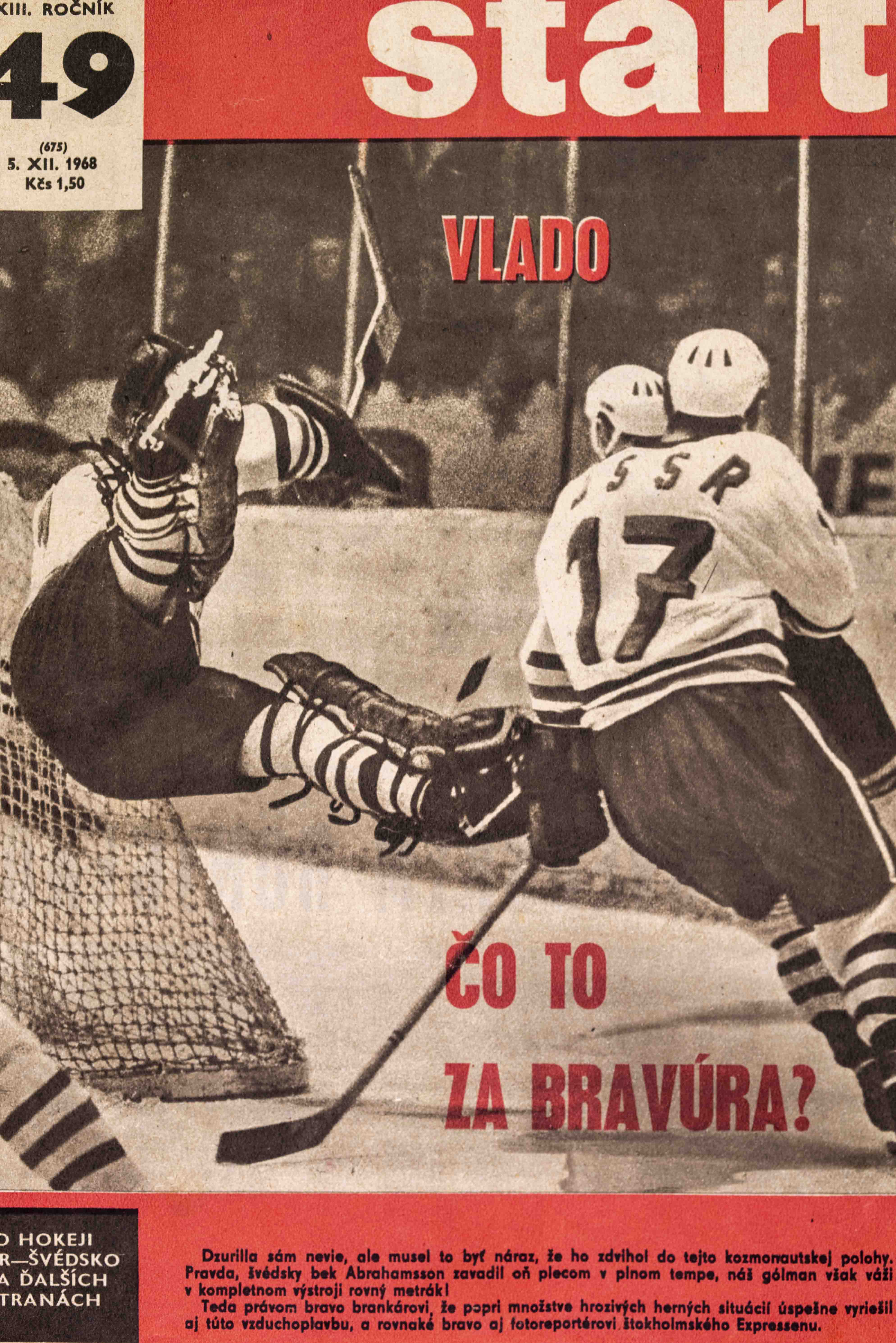Časopis ŠTART, ročník XII, 1968, číslo 49