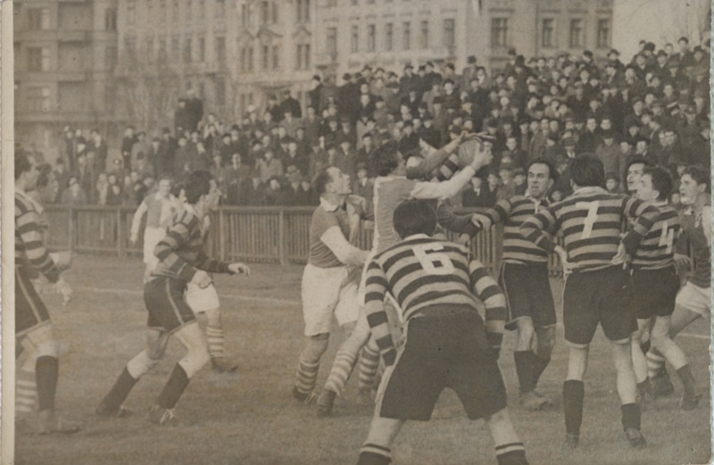 Tiskové foto, SK Slavie-utkání Rugby