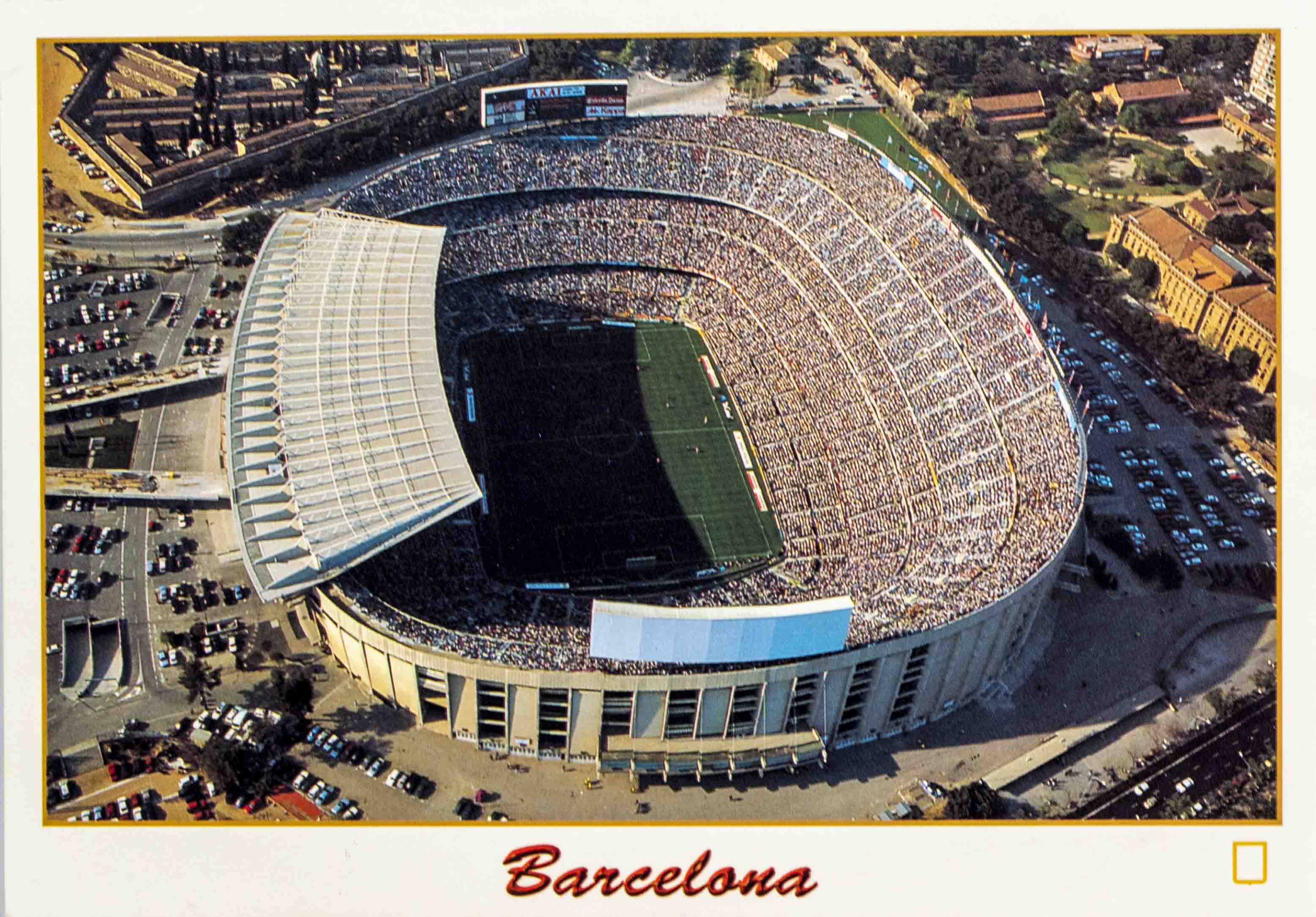 Pohlednice stadion VF, Barcelona, El Camp Nou