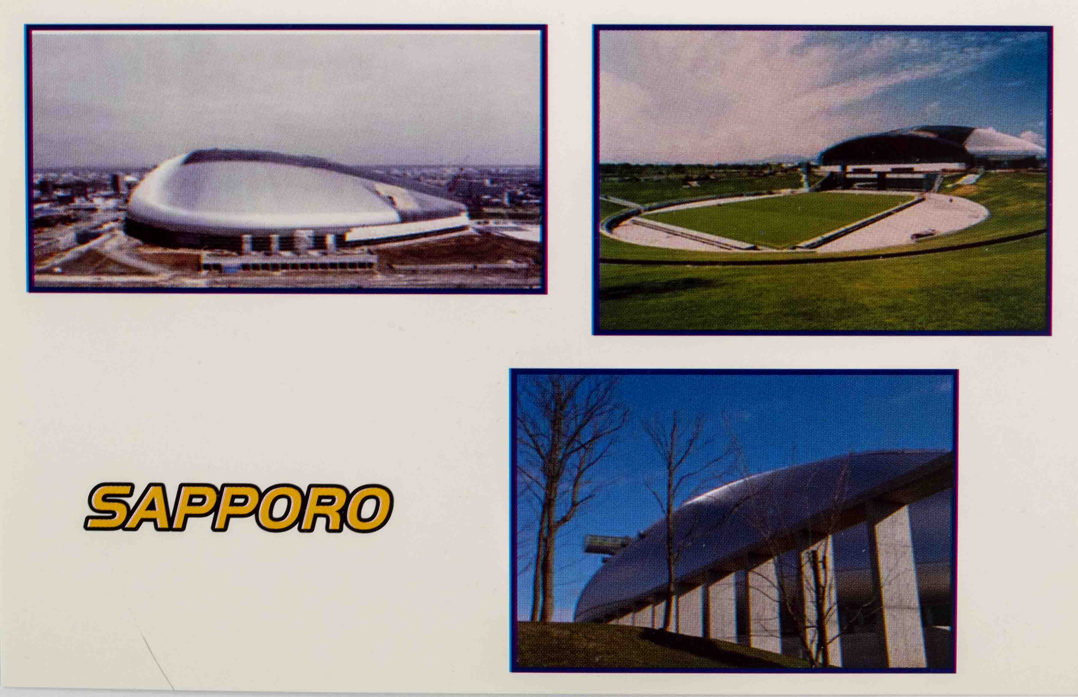 Pohlednice stadion, Sapporo Dome, 2001